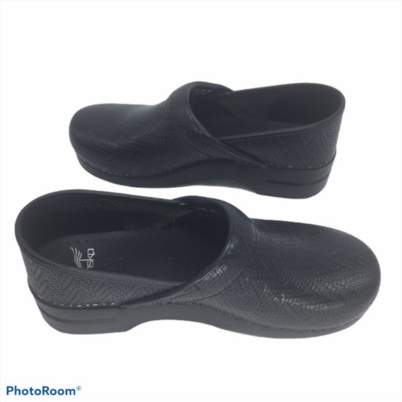 DANSKO 8/42 Clog Black Woven Leather - Picture 5 of 8